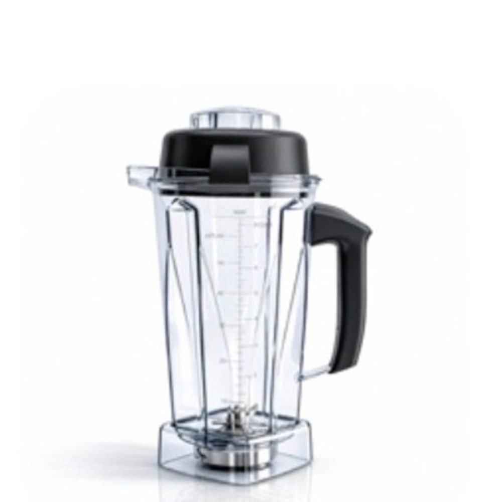 Vitamix 64oz Low-Profile Container Blender Pitcher Lid & Blade Clear Black 2L